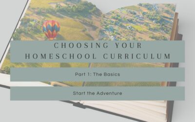 Choosing Your Homeschool Curriculum Part 1: The Basics