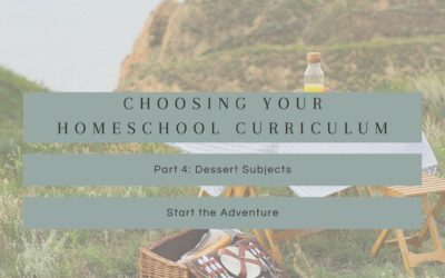 Choosing Your Homeschool Curriculum Part 4: Dessert Subjects