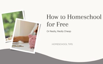 How to Homeschool for Free (or really, really cheap)