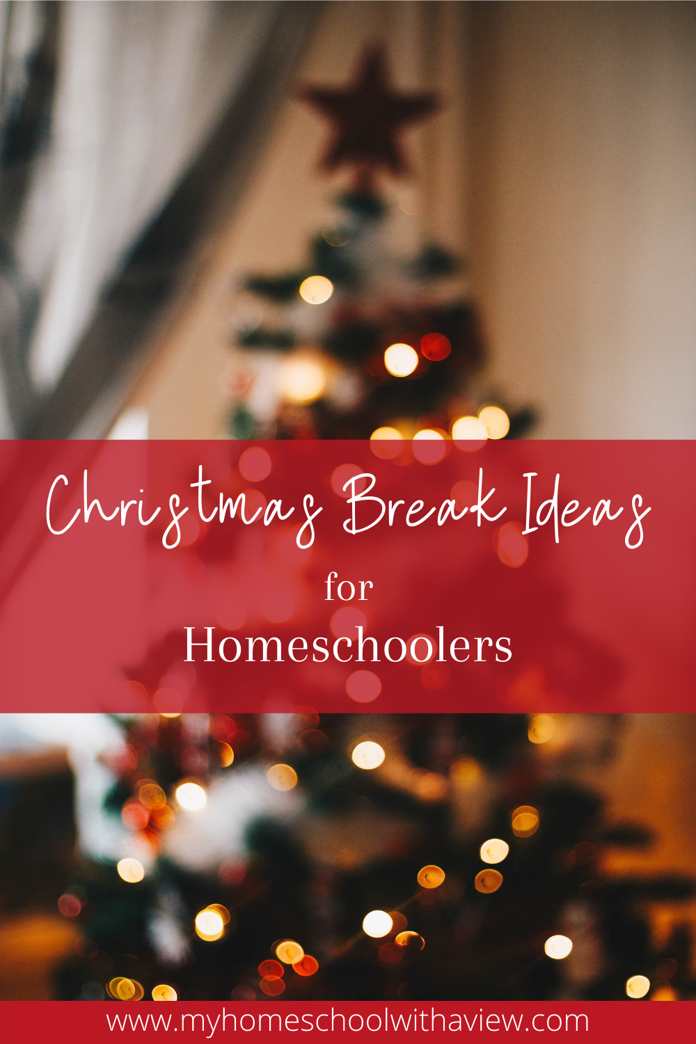 Christmas Break Ideas for Homeschoolers Pinnable Image